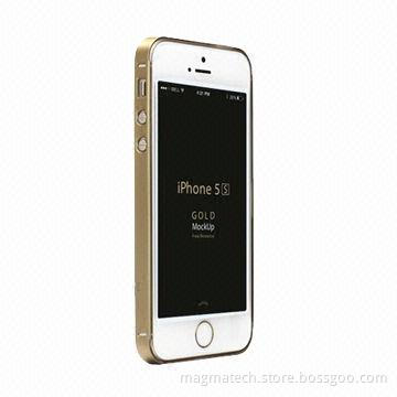 Stainless steel bumper II case for iPhone 5/5S, attractive design, various colors available, gold